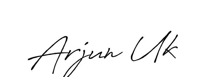 Make a beautiful signature design for name Arjun Uk. Use this online signature maker to create a handwritten signature for free. Arjun Uk signature style 7 images and pictures png
