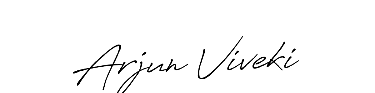 Antro_Vectra_Bolder is a professional signature style that is perfect for those who want to add a touch of class to their signature. It is also a great choice for those who want to make their signature more unique. Get Arjun Viveki name to fancy signature for free. Arjun Viveki signature style 7 images and pictures png