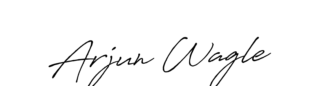 Create a beautiful signature design for name Arjun Wagle. With this signature (Antro_Vectra_Bolder) fonts, you can make a handwritten signature for free. Arjun Wagle signature style 7 images and pictures png