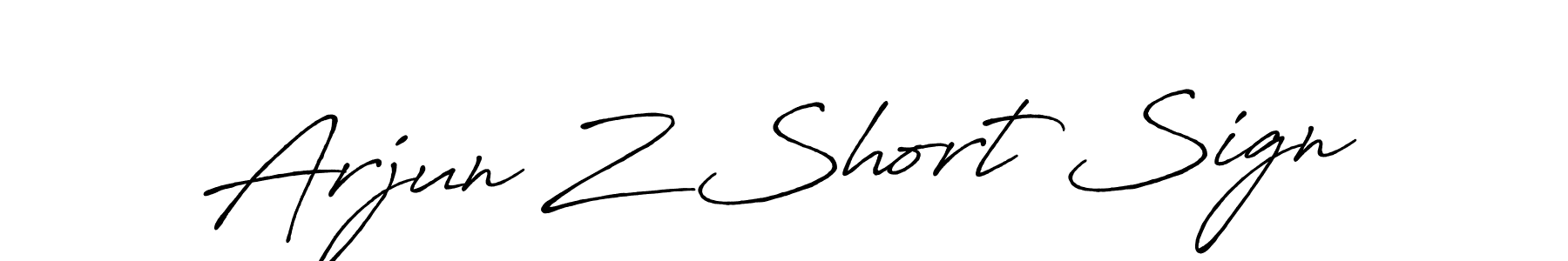 Also we have Arjun Z Short Sign name is the best signature style. Create professional handwritten signature collection using Antro_Vectra_Bolder autograph style. Arjun Z Short Sign signature style 7 images and pictures png