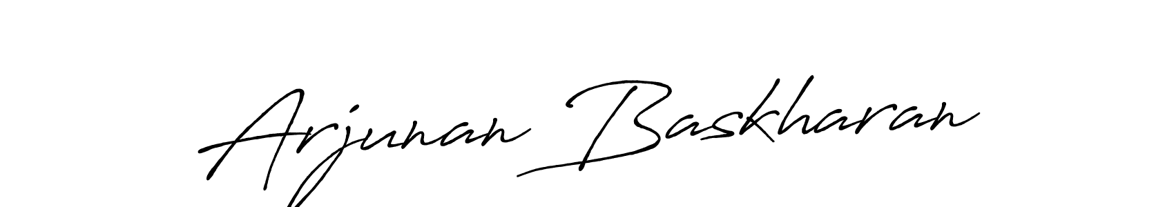 Also we have Arjunan Baskharan name is the best signature style. Create professional handwritten signature collection using Antro_Vectra_Bolder autograph style. Arjunan Baskharan signature style 7 images and pictures png