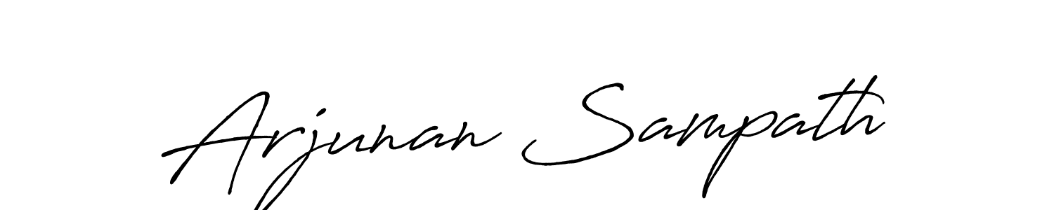 How to make Arjunan Sampath signature? Antro_Vectra_Bolder is a professional autograph style. Create handwritten signature for Arjunan Sampath name. Arjunan Sampath signature style 7 images and pictures png