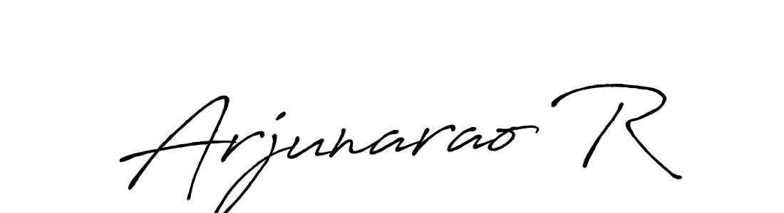 The best way (Antro_Vectra_Bolder) to make a short signature is to pick only two or three words in your name. The name Arjunarao R include a total of six letters. For converting this name. Arjunarao R signature style 7 images and pictures png