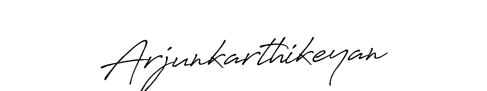 How to make Arjunkarthikeyan signature? Antro_Vectra_Bolder is a professional autograph style. Create handwritten signature for Arjunkarthikeyan name. Arjunkarthikeyan signature style 7 images and pictures png