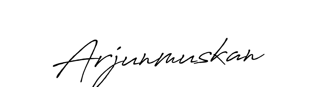 Create a beautiful signature design for name Arjunmuskan. With this signature (Antro_Vectra_Bolder) fonts, you can make a handwritten signature for free. Arjunmuskan signature style 7 images and pictures png