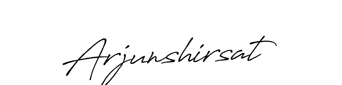 How to make Arjunshirsat signature? Antro_Vectra_Bolder is a professional autograph style. Create handwritten signature for Arjunshirsat name. Arjunshirsat signature style 7 images and pictures png