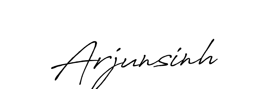 Design your own signature with our free online signature maker. With this signature software, you can create a handwritten (Antro_Vectra_Bolder) signature for name Arjunsinh. Arjunsinh signature style 7 images and pictures png