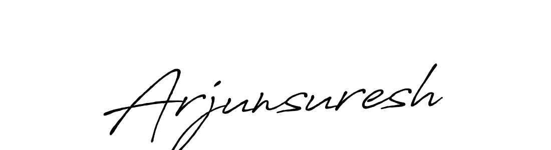 Make a beautiful signature design for name Arjunsuresh. With this signature (Antro_Vectra_Bolder) style, you can create a handwritten signature for free. Arjunsuresh signature style 7 images and pictures png