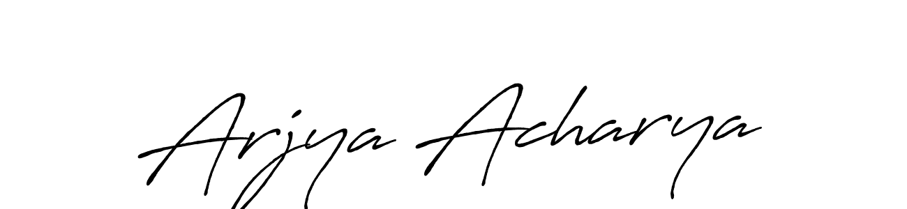 This is the best signature style for the Arjya Acharya name. Also you like these signature font (Antro_Vectra_Bolder). Mix name signature. Arjya Acharya signature style 7 images and pictures png