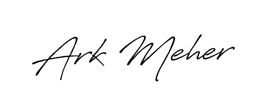 Create a beautiful signature design for name Ark Meher. With this signature (Antro_Vectra_Bolder) fonts, you can make a handwritten signature for free. Ark Meher signature style 7 images and pictures png