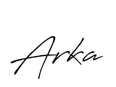 Arka stylish signature style. Best Handwritten Sign (Antro_Vectra_Bolder) for my name. Handwritten Signature Collection Ideas for my name Arka. Arka signature style 7 images and pictures png