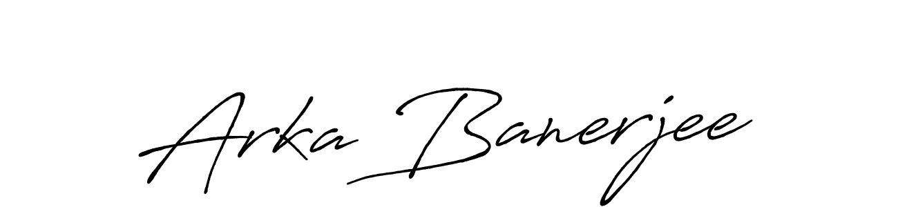 You should practise on your own different ways (Antro_Vectra_Bolder) to write your name (Arka Banerjee) in signature. don't let someone else do it for you. Arka Banerjee signature style 7 images and pictures png