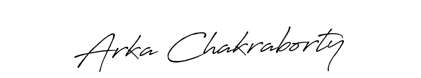 Design your own signature with our free online signature maker. With this signature software, you can create a handwritten (Antro_Vectra_Bolder) signature for name Arka Chakraborty. Arka Chakraborty signature style 7 images and pictures png