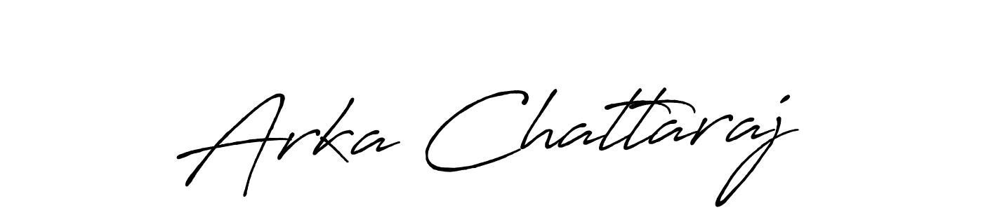 How to make Arka Chattaraj name signature. Use Antro_Vectra_Bolder style for creating short signs online. This is the latest handwritten sign. Arka Chattaraj signature style 7 images and pictures png