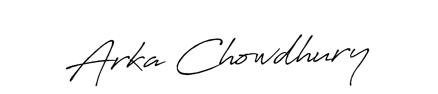 Similarly Antro_Vectra_Bolder is the best handwritten signature design. Signature creator online .You can use it as an online autograph creator for name Arka Chowdhury. Arka Chowdhury signature style 7 images and pictures png