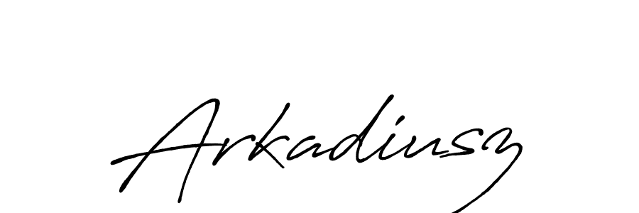 How to make Arkadiusz signature? Antro_Vectra_Bolder is a professional autograph style. Create handwritten signature for Arkadiusz name. Arkadiusz signature style 7 images and pictures png