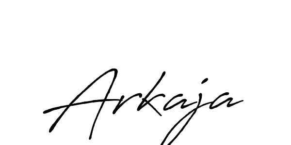 Design your own signature with our free online signature maker. With this signature software, you can create a handwritten (Antro_Vectra_Bolder) signature for name Arkaja. Arkaja signature style 7 images and pictures png