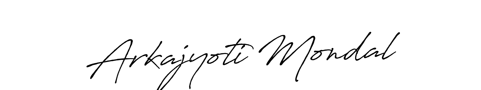 Antro_Vectra_Bolder is a professional signature style that is perfect for those who want to add a touch of class to their signature. It is also a great choice for those who want to make their signature more unique. Get Arkajyoti Mondal name to fancy signature for free. Arkajyoti Mondal signature style 7 images and pictures png