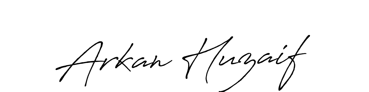 You should practise on your own different ways (Antro_Vectra_Bolder) to write your name (Arkan Huzaif) in signature. don't let someone else do it for you. Arkan Huzaif signature style 7 images and pictures png