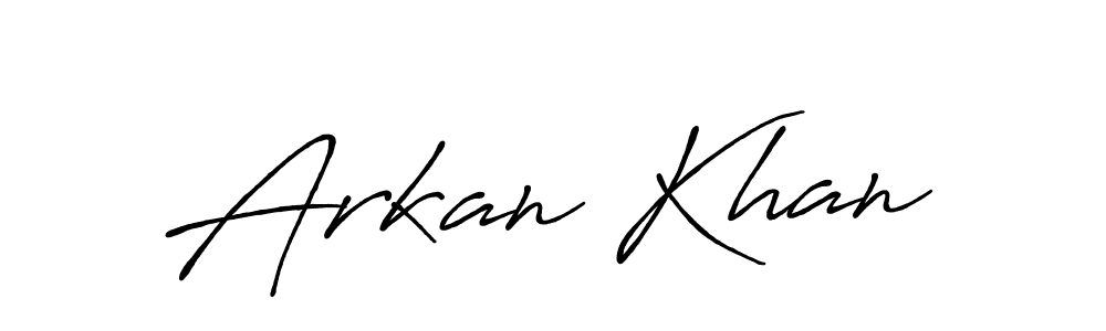 You should practise on your own different ways (Antro_Vectra_Bolder) to write your name (Arkan Khan) in signature. don't let someone else do it for you. Arkan Khan signature style 7 images and pictures png