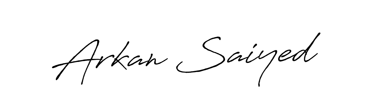 You can use this online signature creator to create a handwritten signature for the name Arkan Saiyed. This is the best online autograph maker. Arkan Saiyed signature style 7 images and pictures png