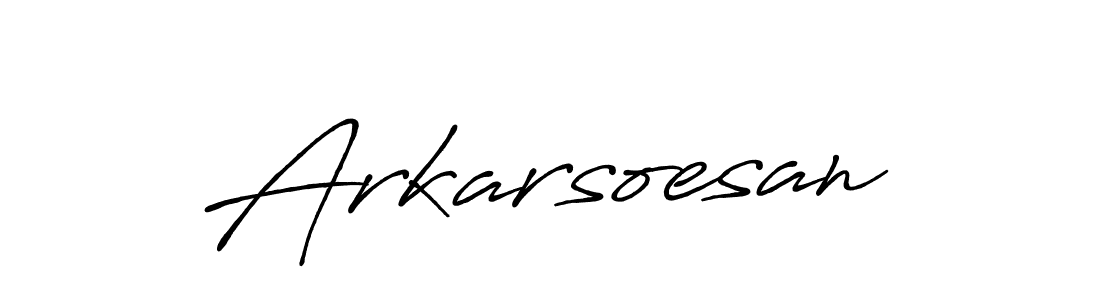 Arkarsoesan stylish signature style. Best Handwritten Sign (Antro_Vectra_Bolder) for my name. Handwritten Signature Collection Ideas for my name Arkarsoesan. Arkarsoesan signature style 7 images and pictures png