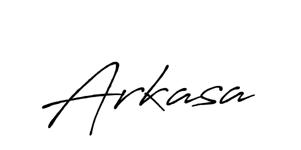How to make Arkasa name signature. Use Antro_Vectra_Bolder style for creating short signs online. This is the latest handwritten sign. Arkasa signature style 7 images and pictures png