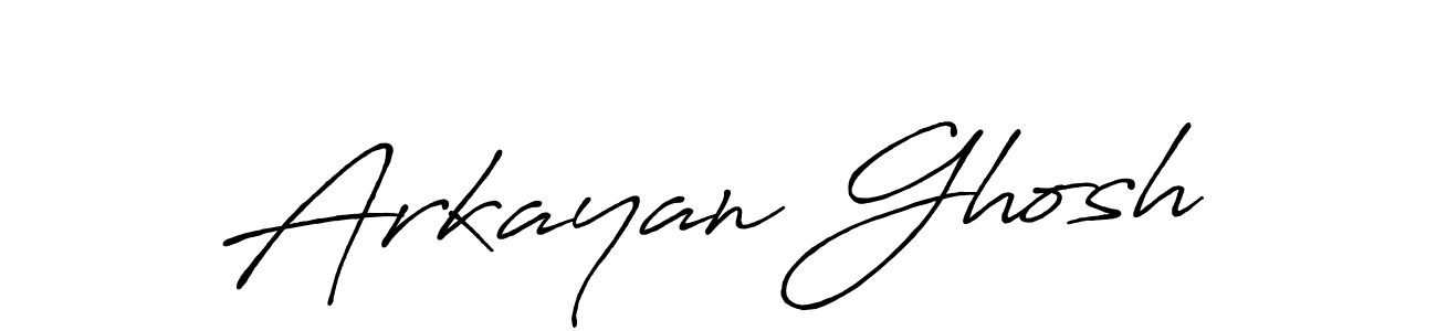 Arkayan Ghosh stylish signature style. Best Handwritten Sign (Antro_Vectra_Bolder) for my name. Handwritten Signature Collection Ideas for my name Arkayan Ghosh. Arkayan Ghosh signature style 7 images and pictures png