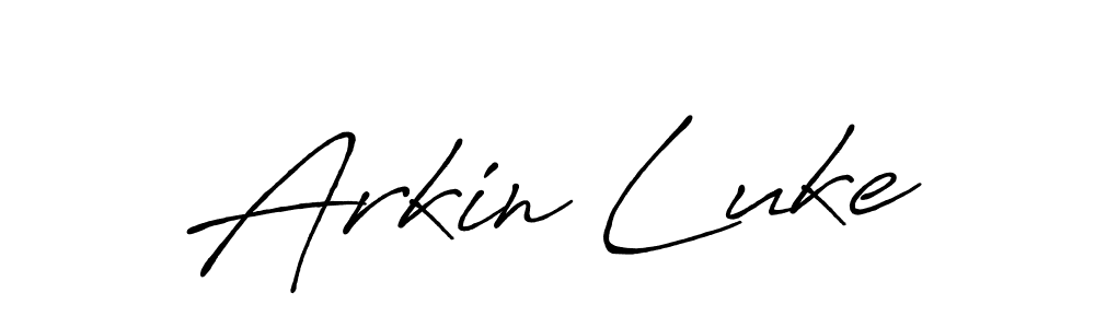 Make a beautiful signature design for name Arkin Luke. Use this online signature maker to create a handwritten signature for free. Arkin Luke signature style 7 images and pictures png