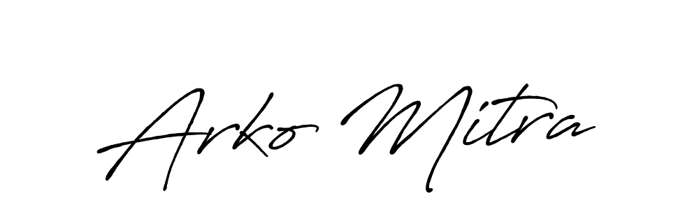 Antro_Vectra_Bolder is a professional signature style that is perfect for those who want to add a touch of class to their signature. It is also a great choice for those who want to make their signature more unique. Get Arko Mitra name to fancy signature for free. Arko Mitra signature style 7 images and pictures png