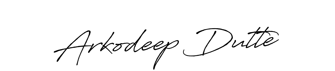 How to make Arkodeep Dutte signature? Antro_Vectra_Bolder is a professional autograph style. Create handwritten signature for Arkodeep Dutte name. Arkodeep Dutte signature style 7 images and pictures png