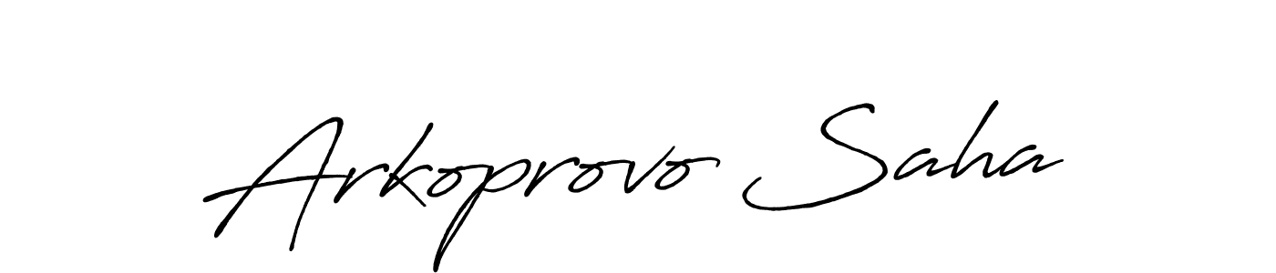 Here are the top 10 professional signature styles for the name Arkoprovo Saha. These are the best autograph styles you can use for your name. Arkoprovo Saha signature style 7 images and pictures png