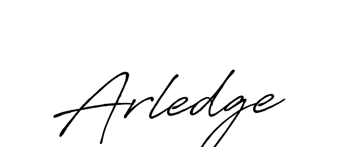 Make a beautiful signature design for name Arledge. With this signature (Antro_Vectra_Bolder) style, you can create a handwritten signature for free. Arledge signature style 7 images and pictures png