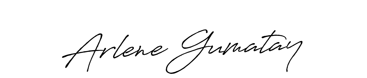 Use a signature maker to create a handwritten signature online. With this signature software, you can design (Antro_Vectra_Bolder) your own signature for name Arlene Gumatay. Arlene Gumatay signature style 7 images and pictures png