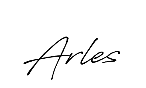 Make a beautiful signature design for name Arles. With this signature (Antro_Vectra_Bolder) style, you can create a handwritten signature for free. Arles signature style 7 images and pictures png