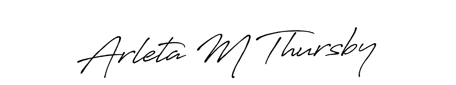 How to Draw Arleta M Thursby signature style? Antro_Vectra_Bolder is a latest design signature styles for name Arleta M Thursby. Arleta M Thursby signature style 7 images and pictures png