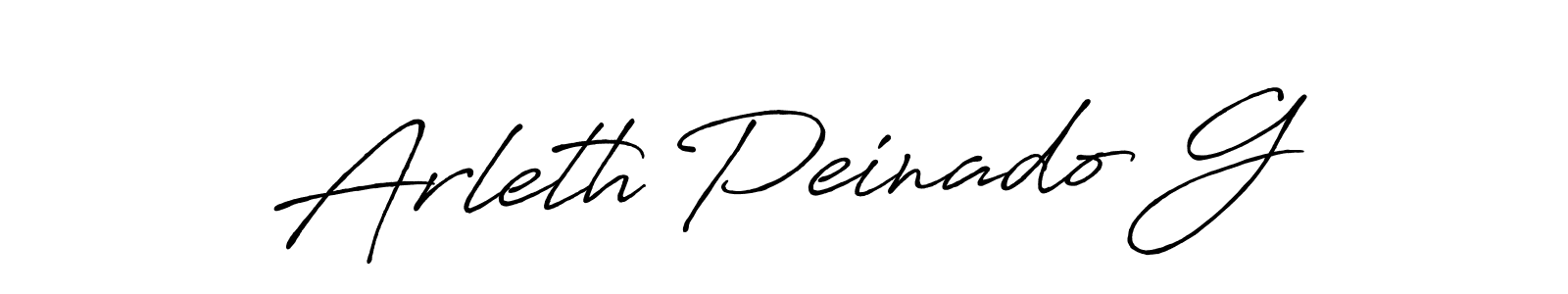 The best way (Antro_Vectra_Bolder) to make a short signature is to pick only two or three words in your name. The name Arleth Peinado G include a total of six letters. For converting this name. Arleth Peinado G signature style 7 images and pictures png