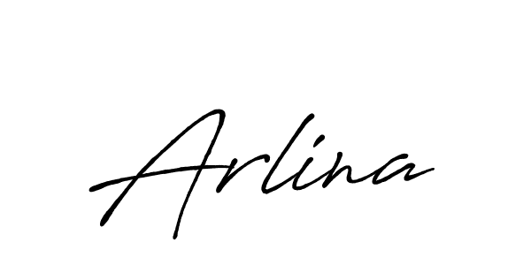 Arlina stylish signature style. Best Handwritten Sign (Antro_Vectra_Bolder) for my name. Handwritten Signature Collection Ideas for my name Arlina. Arlina signature style 7 images and pictures png