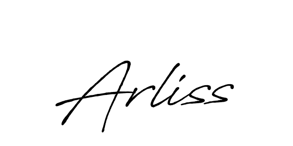 Arliss stylish signature style. Best Handwritten Sign (Antro_Vectra_Bolder) for my name. Handwritten Signature Collection Ideas for my name Arliss. Arliss signature style 7 images and pictures png