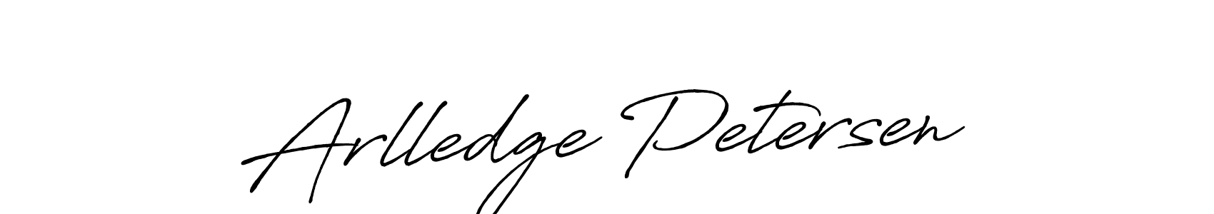How to make Arlledge Petersen name signature. Use Antro_Vectra_Bolder style for creating short signs online. This is the latest handwritten sign. Arlledge Petersen signature style 7 images and pictures png