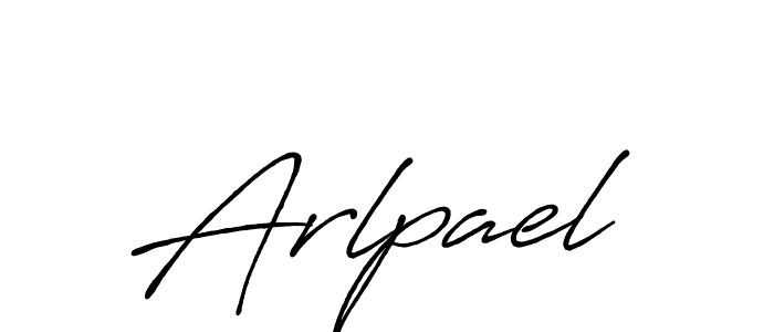 Design your own signature with our free online signature maker. With this signature software, you can create a handwritten (Antro_Vectra_Bolder) signature for name Arlpael. Arlpael signature style 7 images and pictures png