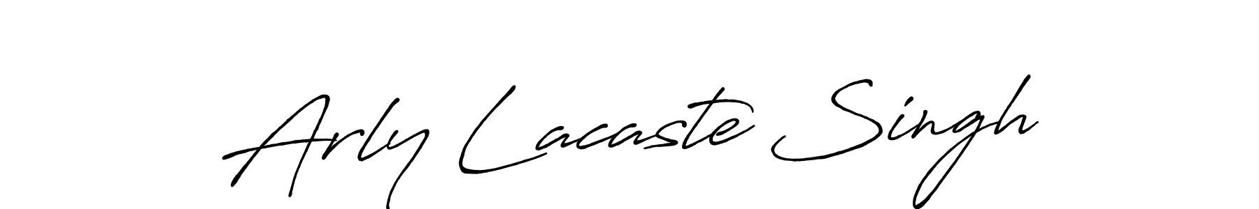 Also You can easily find your signature by using the search form. We will create Arly Lacaste Singh name handwritten signature images for you free of cost using Antro_Vectra_Bolder sign style. Arly Lacaste Singh signature style 7 images and pictures png