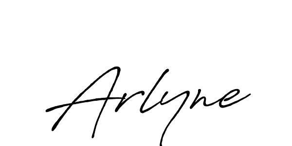 Make a beautiful signature design for name Arlyne. With this signature (Antro_Vectra_Bolder) style, you can create a handwritten signature for free. Arlyne signature style 7 images and pictures png