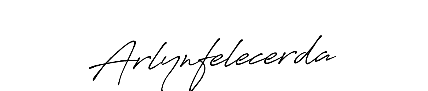 Create a beautiful signature design for name Arlynfelecerda. With this signature (Antro_Vectra_Bolder) fonts, you can make a handwritten signature for free. Arlynfelecerda signature style 7 images and pictures png
