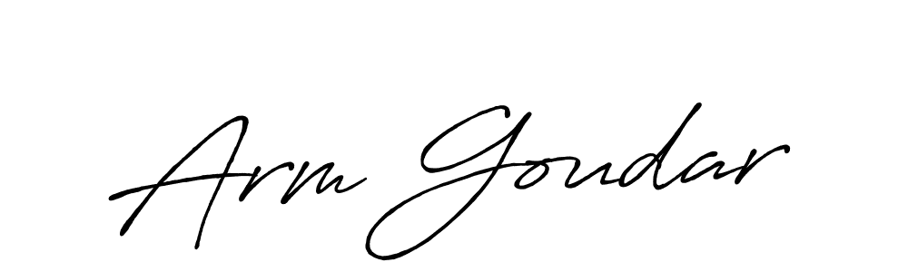Design your own signature with our free online signature maker. With this signature software, you can create a handwritten (Antro_Vectra_Bolder) signature for name Arm Goudar. Arm Goudar signature style 7 images and pictures png