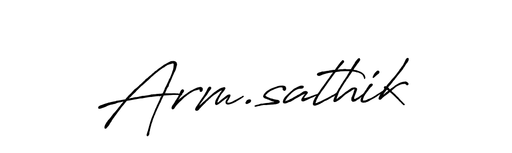 How to make Arm.sathik signature? Antro_Vectra_Bolder is a professional autograph style. Create handwritten signature for Arm.sathik name. Arm.sathik signature style 7 images and pictures png