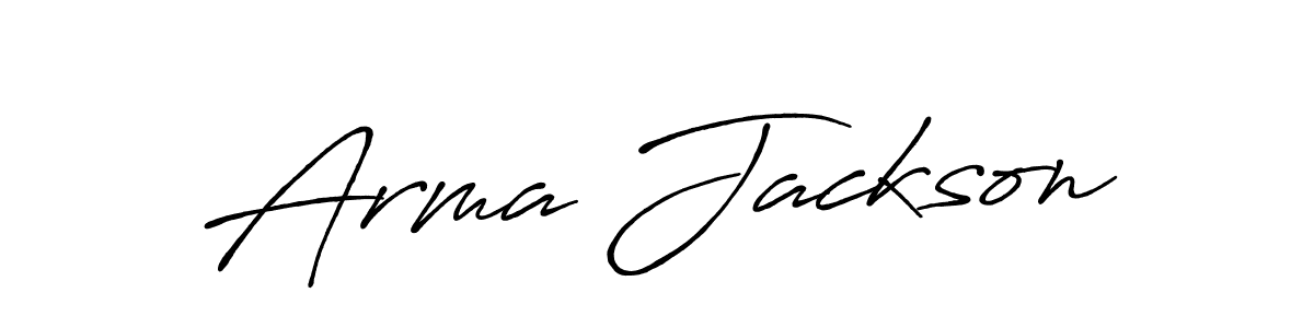 Create a beautiful signature design for name Arma Jackson. With this signature (Antro_Vectra_Bolder) fonts, you can make a handwritten signature for free. Arma Jackson signature style 7 images and pictures png