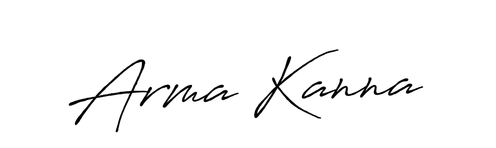 Also we have Arma Kanna name is the best signature style. Create professional handwritten signature collection using Antro_Vectra_Bolder autograph style. Arma Kanna signature style 7 images and pictures png