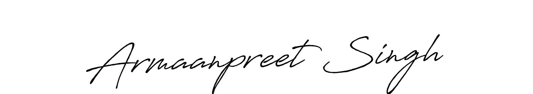 How to make Armaanpreet Singh name signature. Use Antro_Vectra_Bolder style for creating short signs online. This is the latest handwritten sign. Armaanpreet Singh signature style 7 images and pictures png