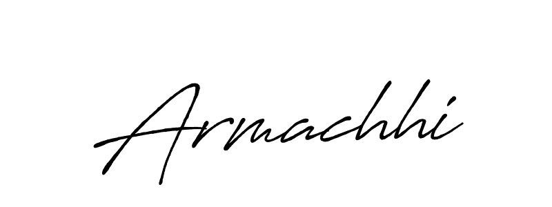 How to make Armachhi name signature. Use Antro_Vectra_Bolder style for creating short signs online. This is the latest handwritten sign. Armachhi signature style 7 images and pictures png